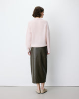 Pull polo en maille texturée boutonné nude Alevan