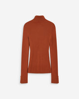 Pull col roulé ajusté en maille fine coffee Alfred