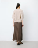 Pull oversize manches kimono 3/4 beige Almus
