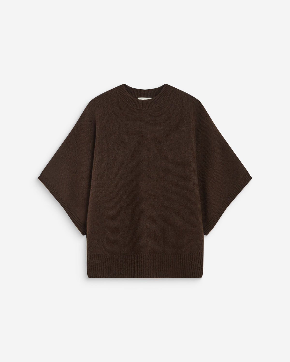 Pull oversize manches kimono 3/4 chocolat Almus