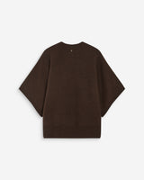 Pull oversize manches kimono 3/4 chocolat Almus