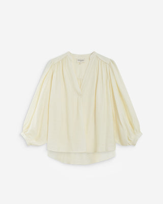 Blusa mangas abullonadas ecru Auriane
