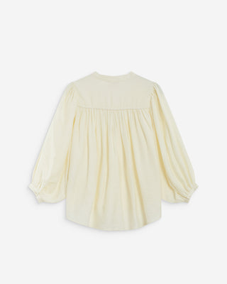 Blusa mangas abullonadas ecru Auriane