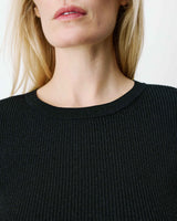 Pull ajusté en maille fine lurex noir Abbott