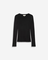 Pull ajusté en maille fine lurex noir Abbott