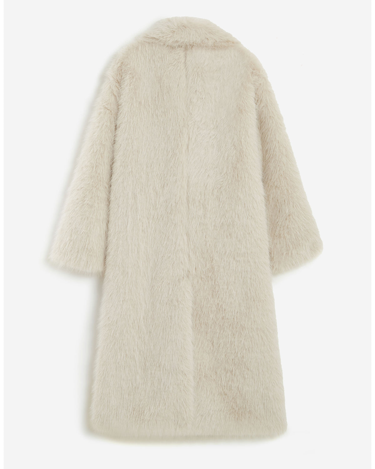 Manteau long oversize en fausse fourrure grege Alara