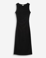 Lurex jersey midi dress noir Brigitte