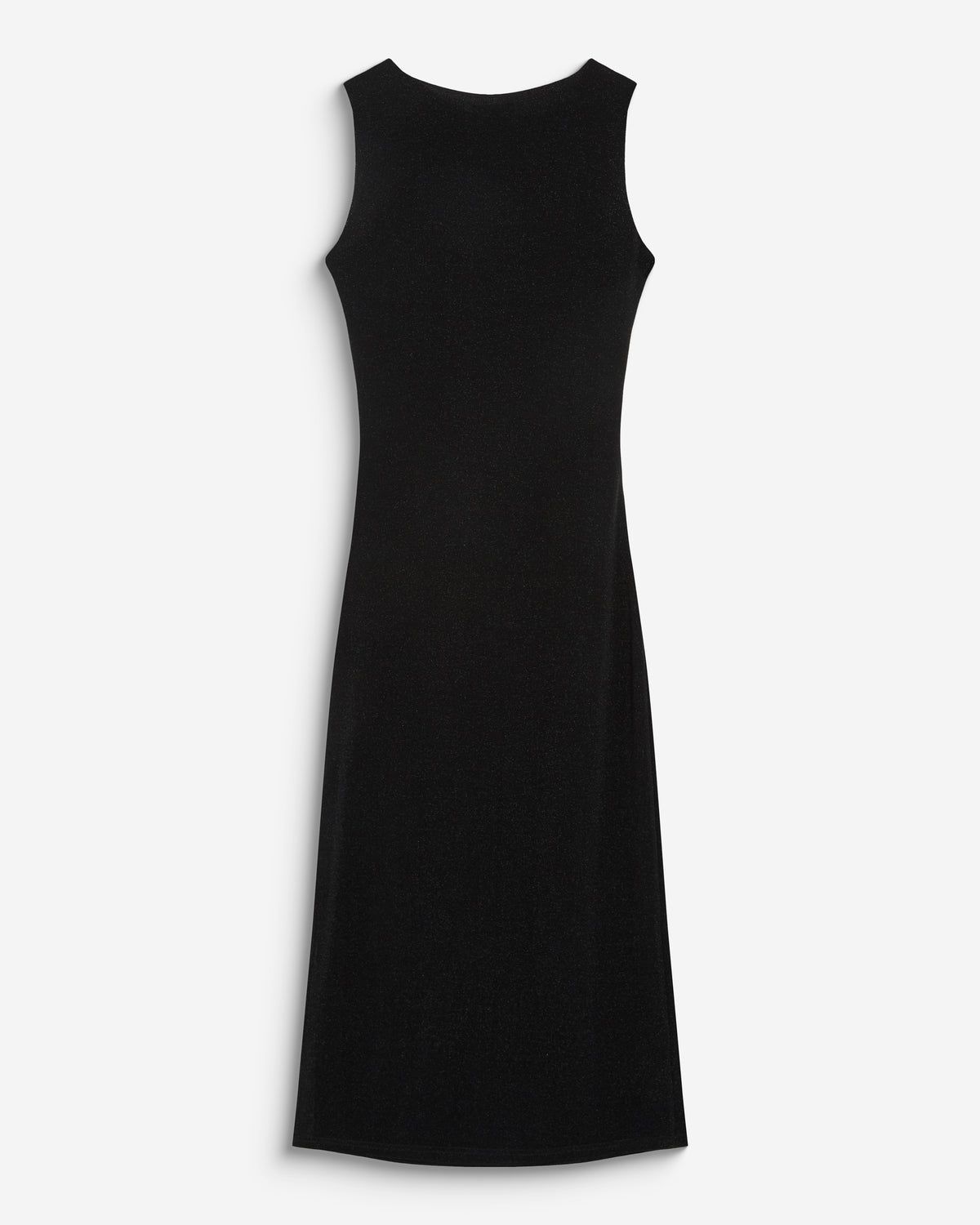 Lurex jersey midi dress noir Brigitte