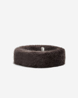Bandeau en fausse fourrure douce chocolat Bambi