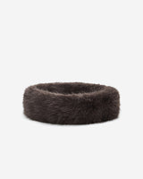 Bandeau en fausse fourrure douce chocolat Bambi