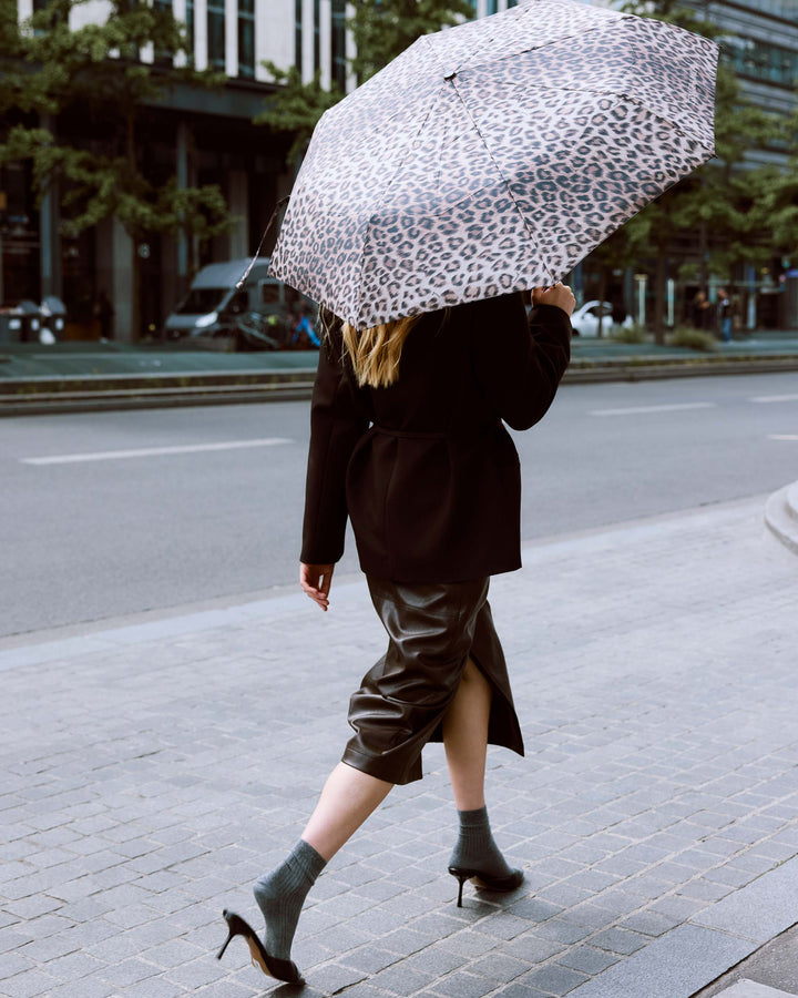 Parapluie compact à motif leo Breeze