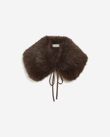 Faux fur collar chocolat Baron