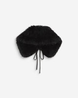 Faux fur collar noir Baron