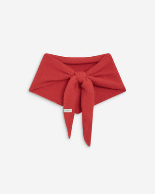 Knitted triangle scarf rouge Bonnie
