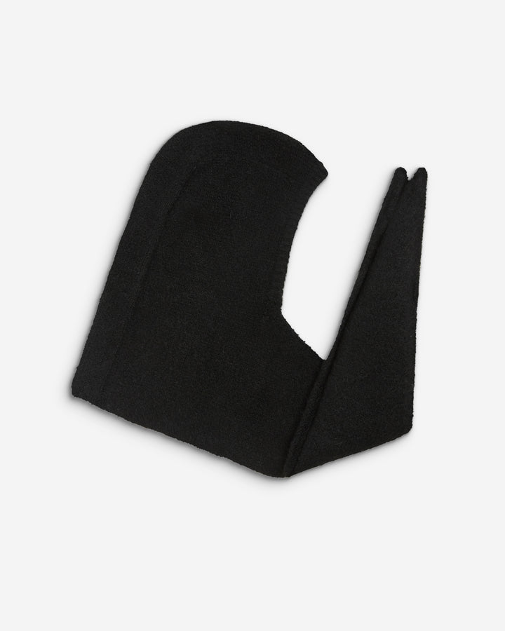 Écharpe capuche en maille tricotée noir Briony