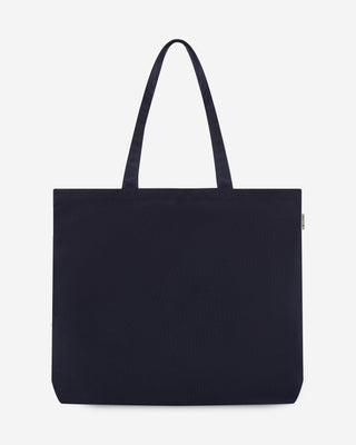 Printed logo canvas tote bag marine Bright