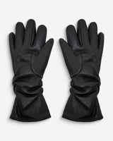 Gants en cuir d’agneau doublés noir Blaine