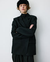 Blazer oversize structuré à boutons au dos carbone Behati
