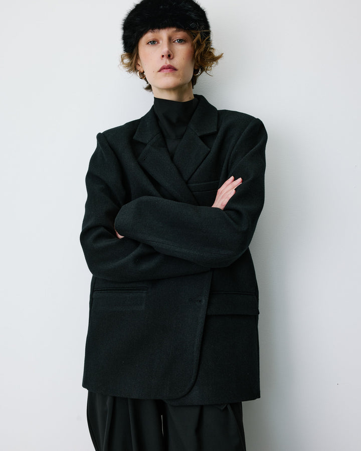 Blazer oversize structuré à boutons au dos carbone Behati