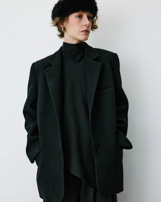 Blazer oversize structuré à boutons au dos carbone Behati