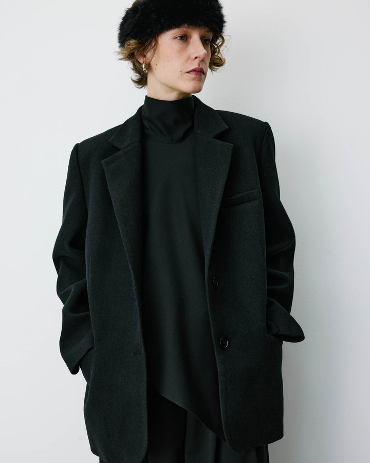 Blazer oversize structuré à boutons au dos carbone Behati