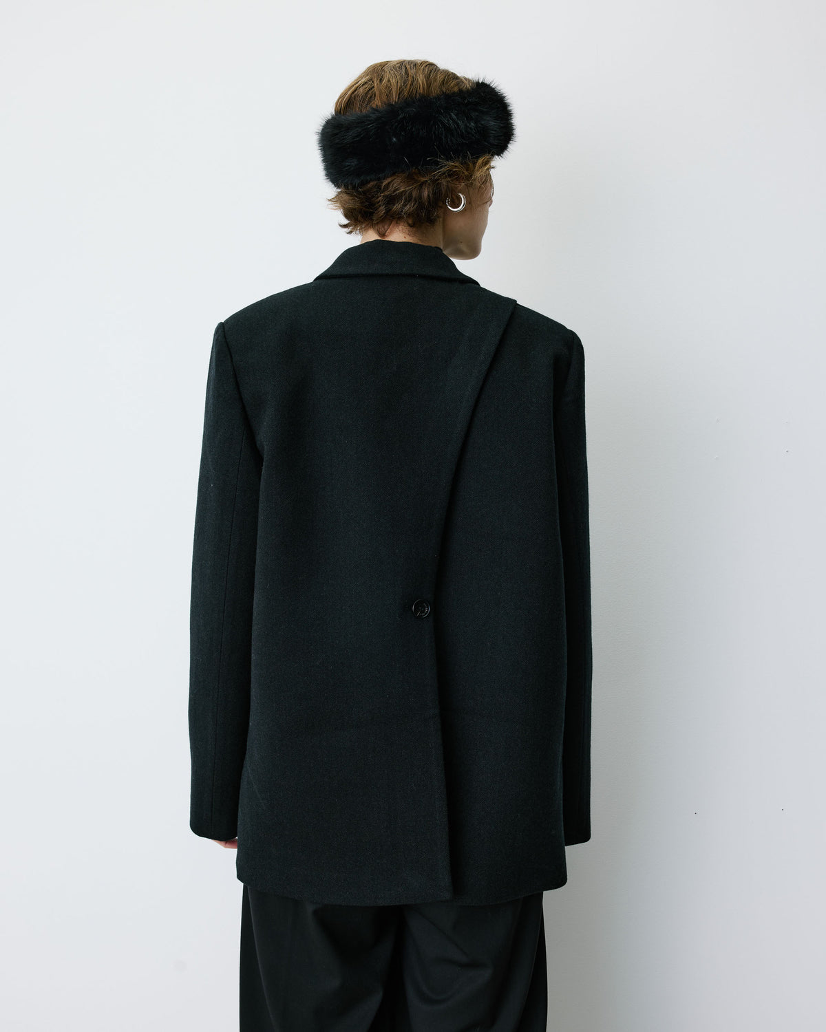 Blazer oversize structuré à boutons au dos carbone Behati