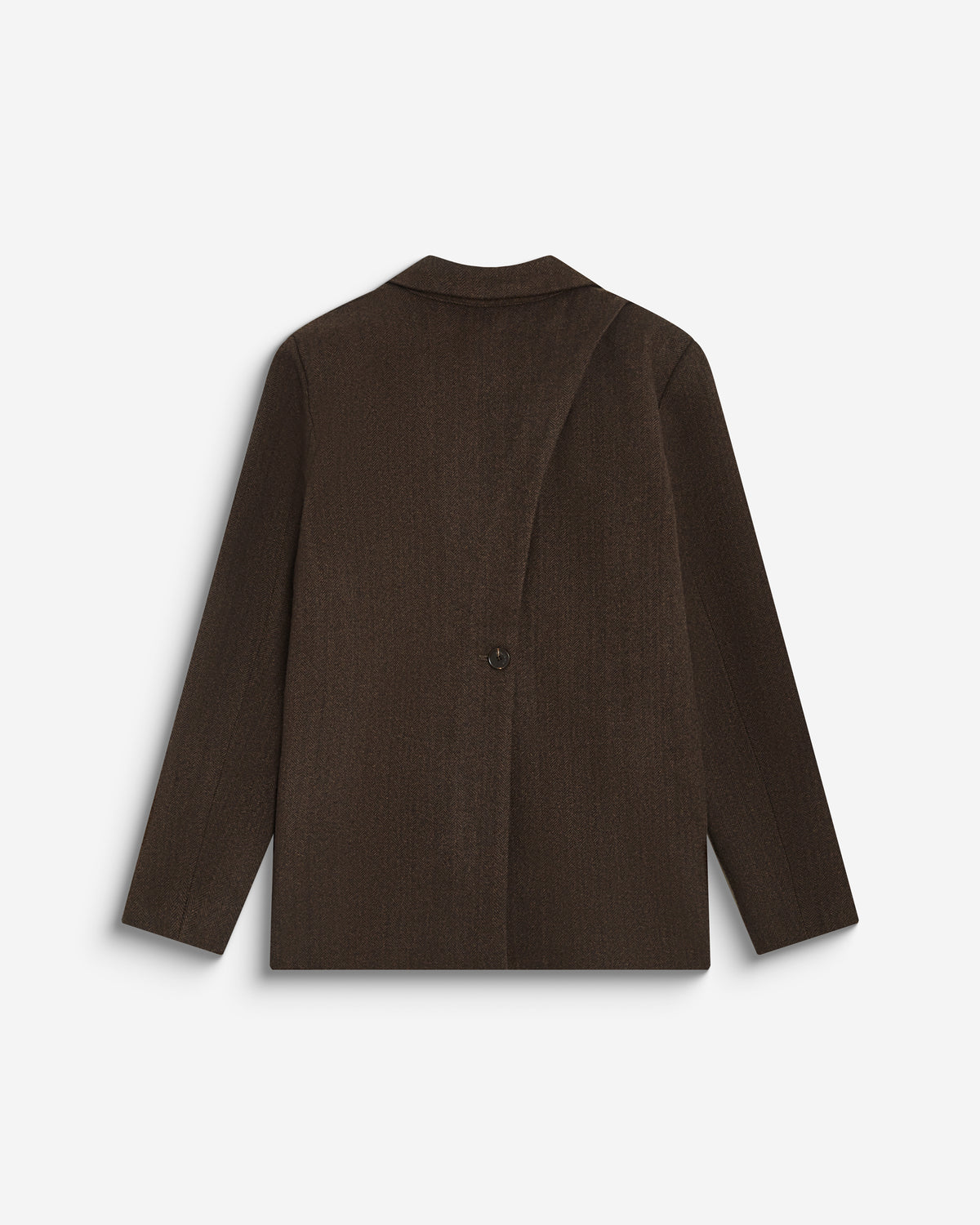 Oversized open-back blazer chocolat Behati