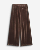 Pantalon tailleur oversize en velours chocolat Benson