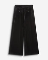 Pantalon tailleur oversize en velours noir Benson