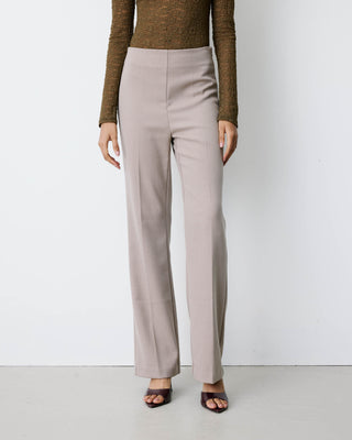 Pantalon tailleur flare à ceinture plate grege Bryan