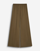 Pantalon en satin fluide à pinces olive Barnabe