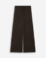 Wide-leg knitted pants chocolat Bilo