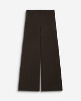 Wide-leg knitted pants chocolat Bilo