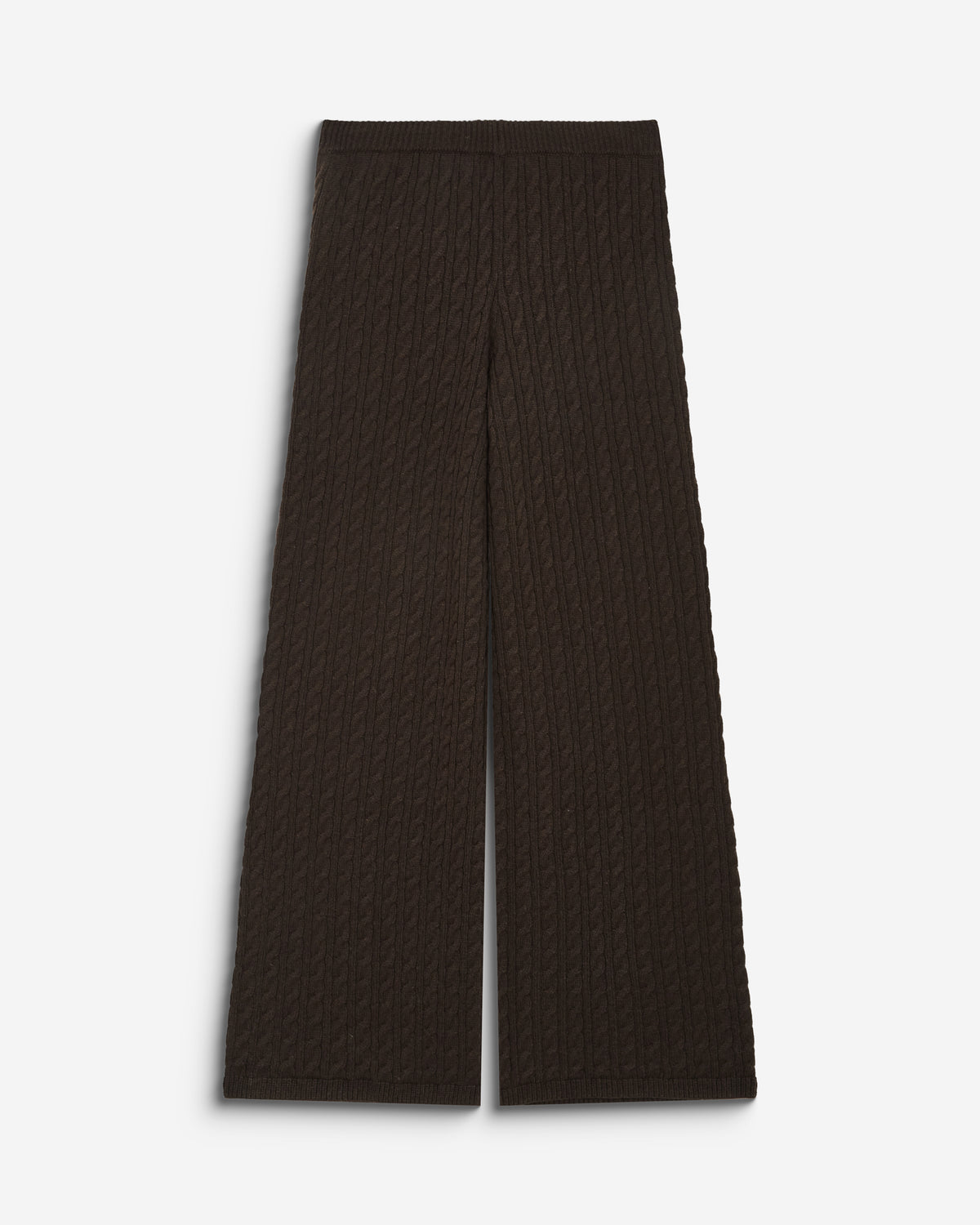 Wide-leg knitted pants chocolat Bilo
