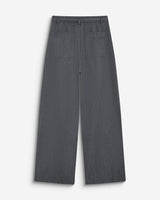 Pantalon tailleur oversize à plis ceinturé anthracite Barclay
