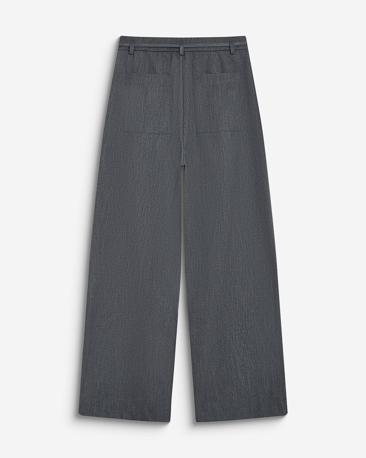 Pantalon tailleur oversize à plis ceinturé anthracite Barclay
