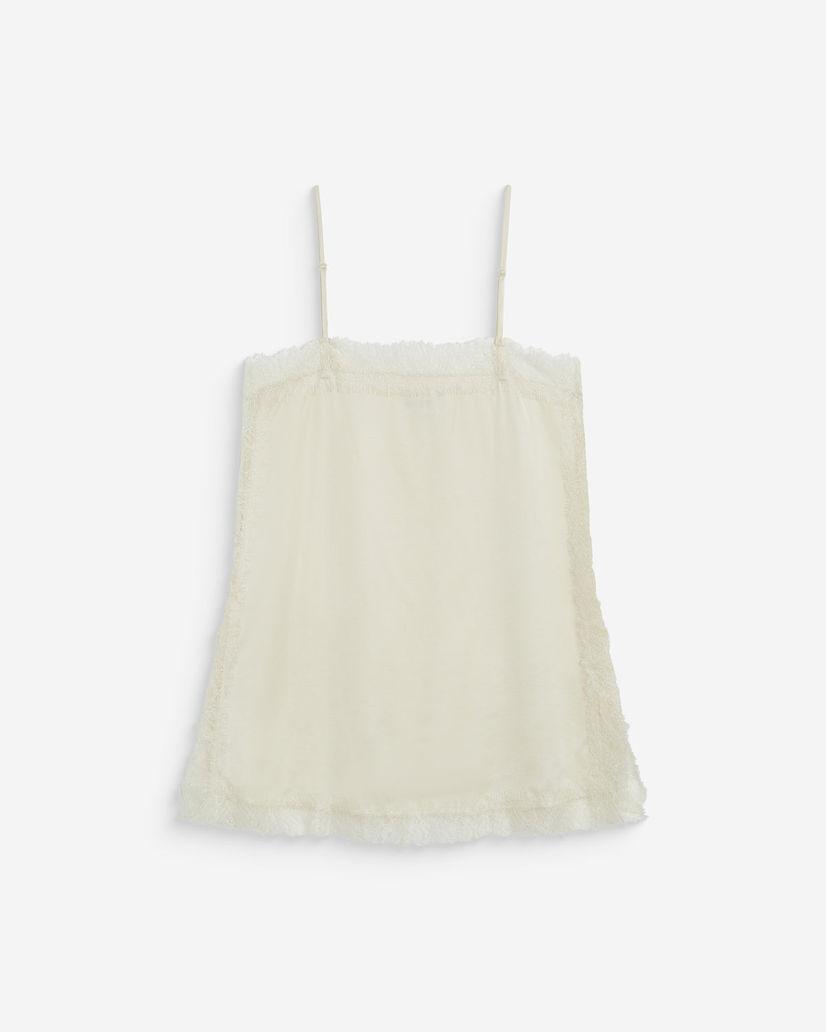 Caraco en satin et dentelle col carré ecru Blossom