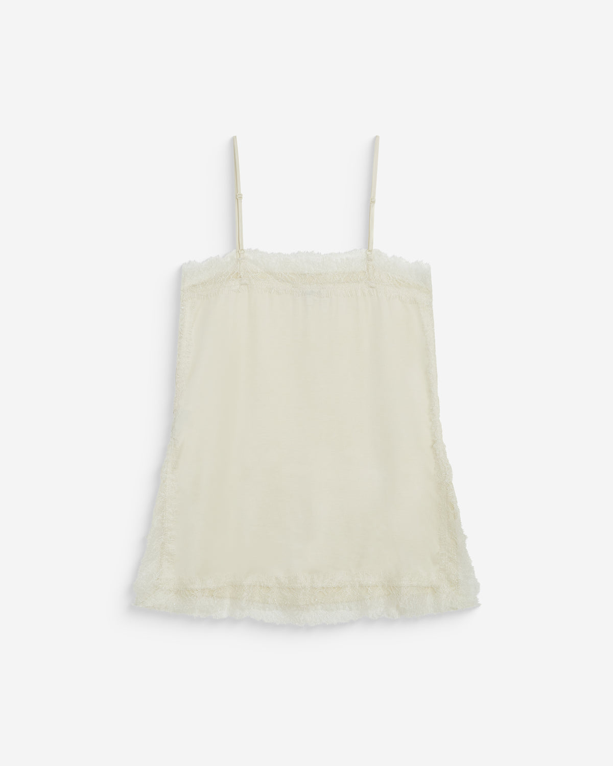 Caraco en satin et dentelle col carré ecru Blossom