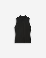 Top sin mangas con cuello alto noir Bailey