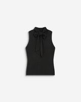 Top sin mangas con cuello alto noir Bailey