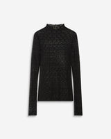Long-sleeve lace top noir Blake