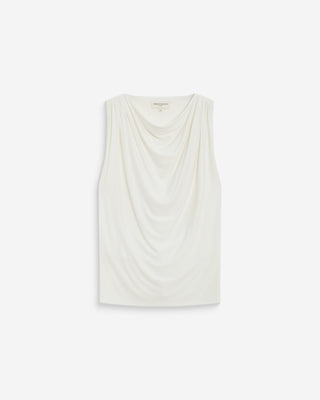Sleeveless top with back buckle detail ecru Bunny