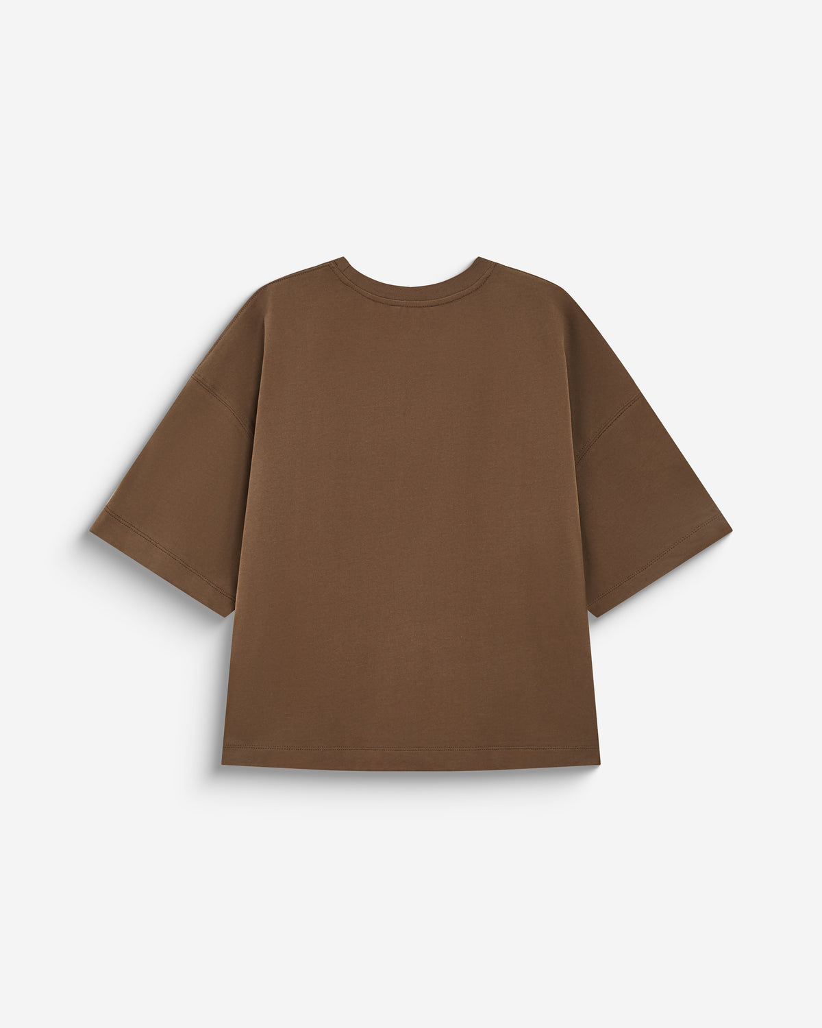 T-shirt oversize en coton à message brodé olive Borys