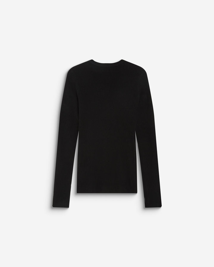 Pull cache-cœur col V près du corps noir Bindi