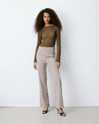 Body de encaje de manga larga olive Bolero