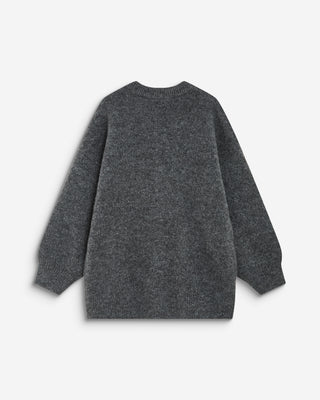 Cárdigan oversize con cuello de pico anthracite Bloom