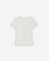 Camiseta de algodón con mensaje ivoire Bubble