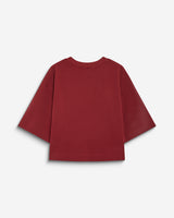 Camiseta con mensaje de lentejuelas cherry Bond