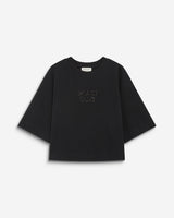 Camiseta con mensaje de lentejuelas noir Bond