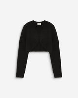 Bolero de manga larga de punto noir Byron